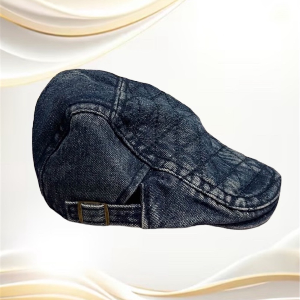 Denim Flat Cap for Men and Women
